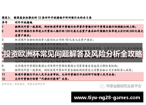 投资欧洲杯常见问题解答及风险分析全攻略