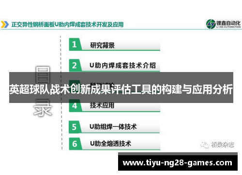 英超球队战术创新成果评估工具的构建与应用分析